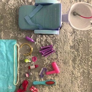 American girl doll spa set